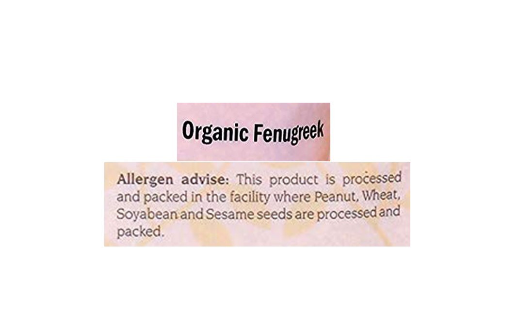 Midas Organics Organic Fenugreek    Pack  250 grams